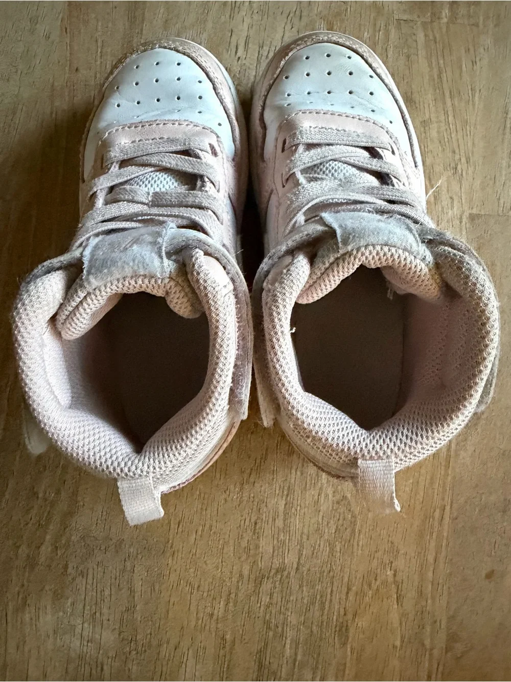 Nike Kids Mid-Top Sneakers in Pink and White
